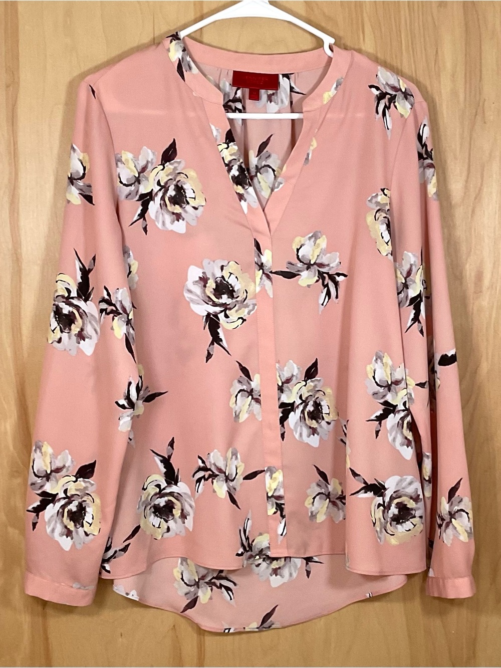 Jennifer Lopez Floral Sheer Blouse - EUC